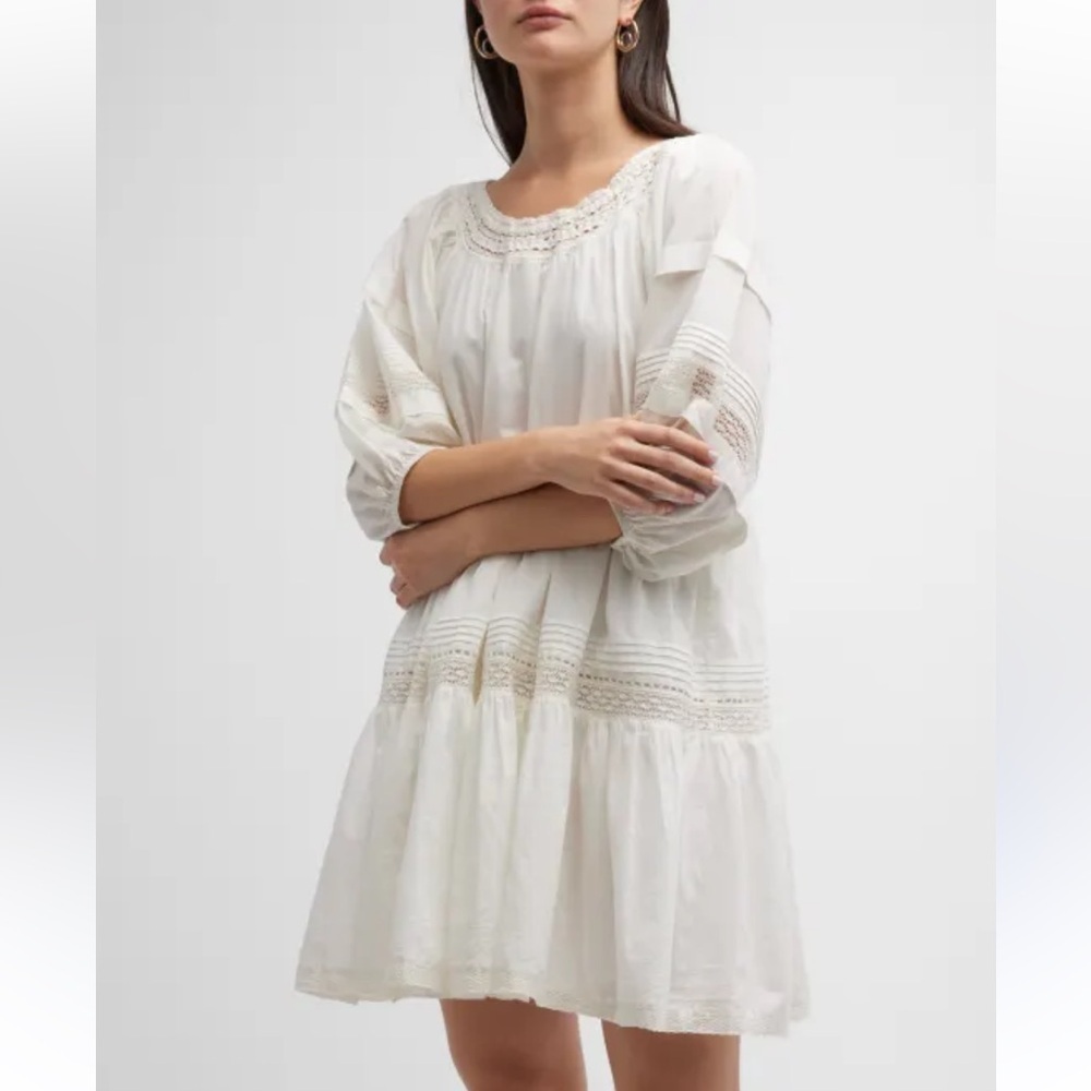 NWT The Great The Nightingale dress White Shift Oversized Summer Size 3 l xl